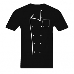 Koszulka czarna z nadrukiem BLUZA KUCHARSKA t-shirt